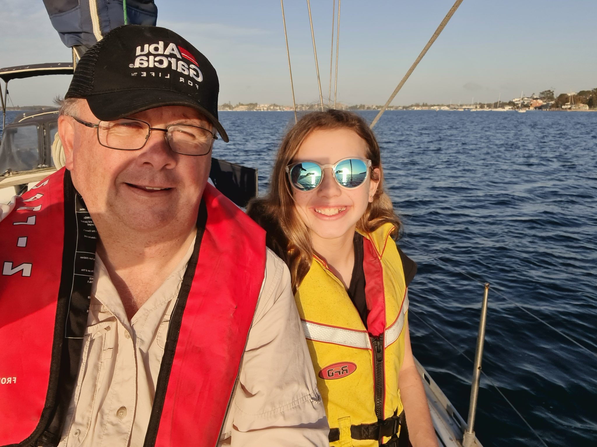 Ken and his daughter sailing
